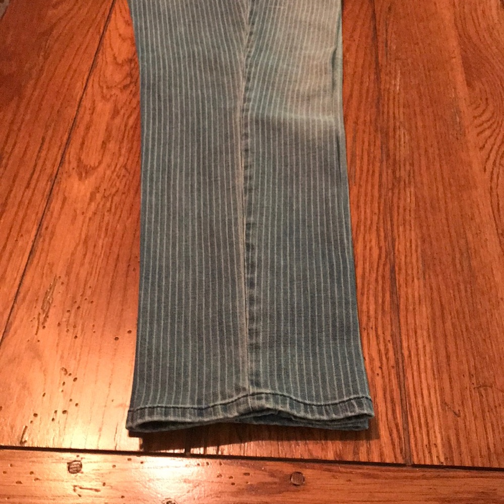 Pinstriped jeans